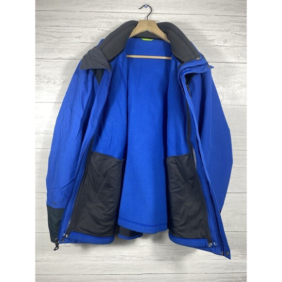 Koppen Mens Size Large Softshell Jacket Full Zip Lightweight Outerwear Coat Blue - Picture 5 of 7